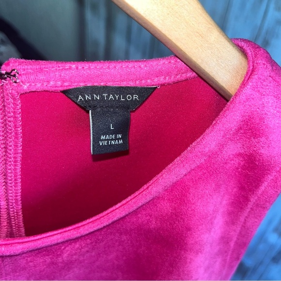 Ann Taylor Pink Suede Sleeveless Blouse - Picture 6 of 6